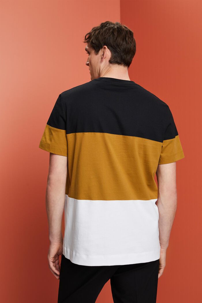 Colorblock t-shirt, 100% cotton, BLACK, detail image number 3