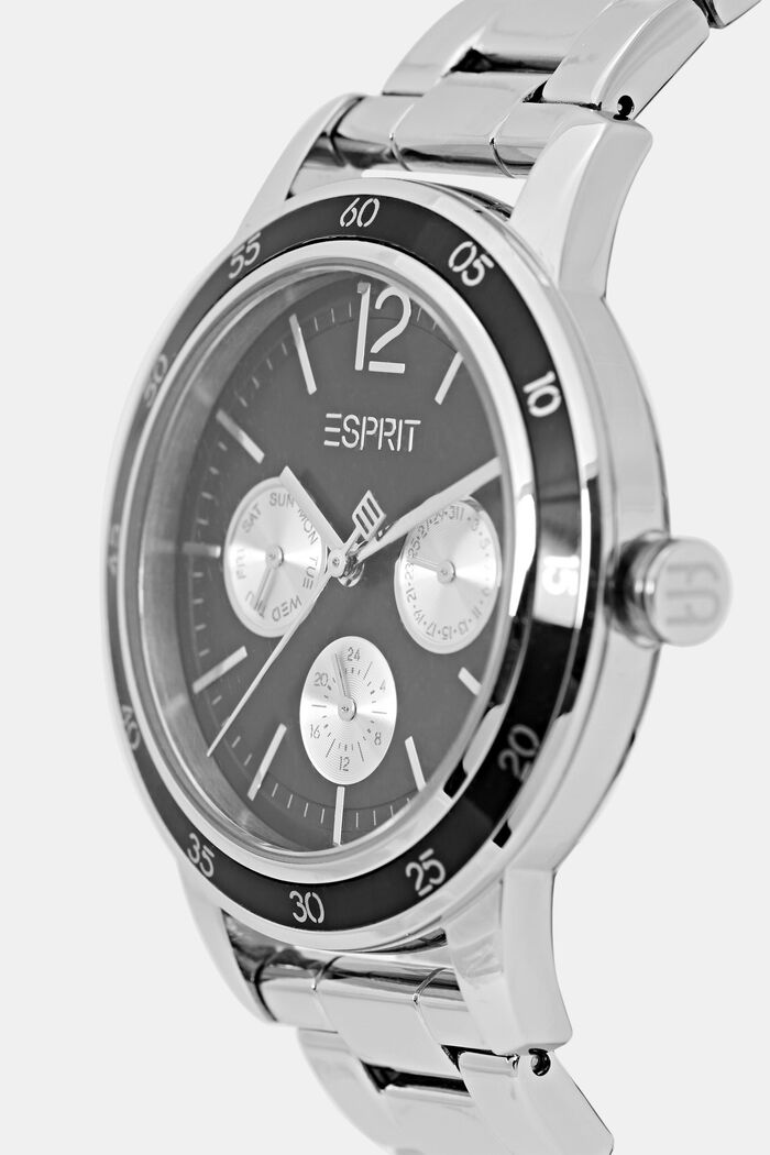 Multi-functional stainless-steel watch, SILVER, detail image number 1