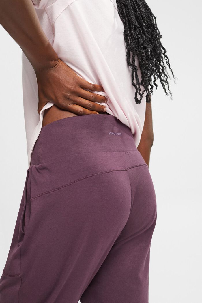 Sports Jersey Pants, AUBERGINE, detail image number 0
