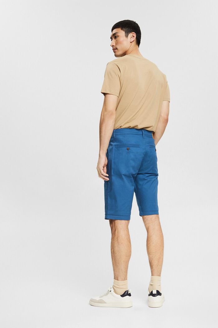 Short organic cotton trousers, BLUE, detail image number 3