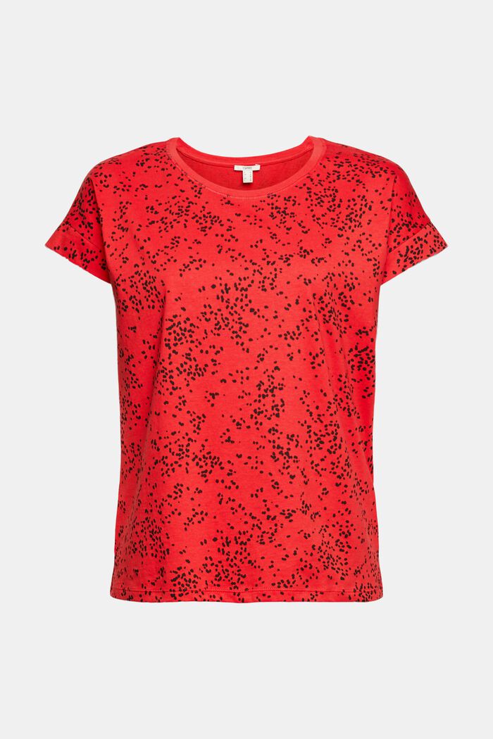 Printed T-shirt, 100% cotton, RED, detail image number 2