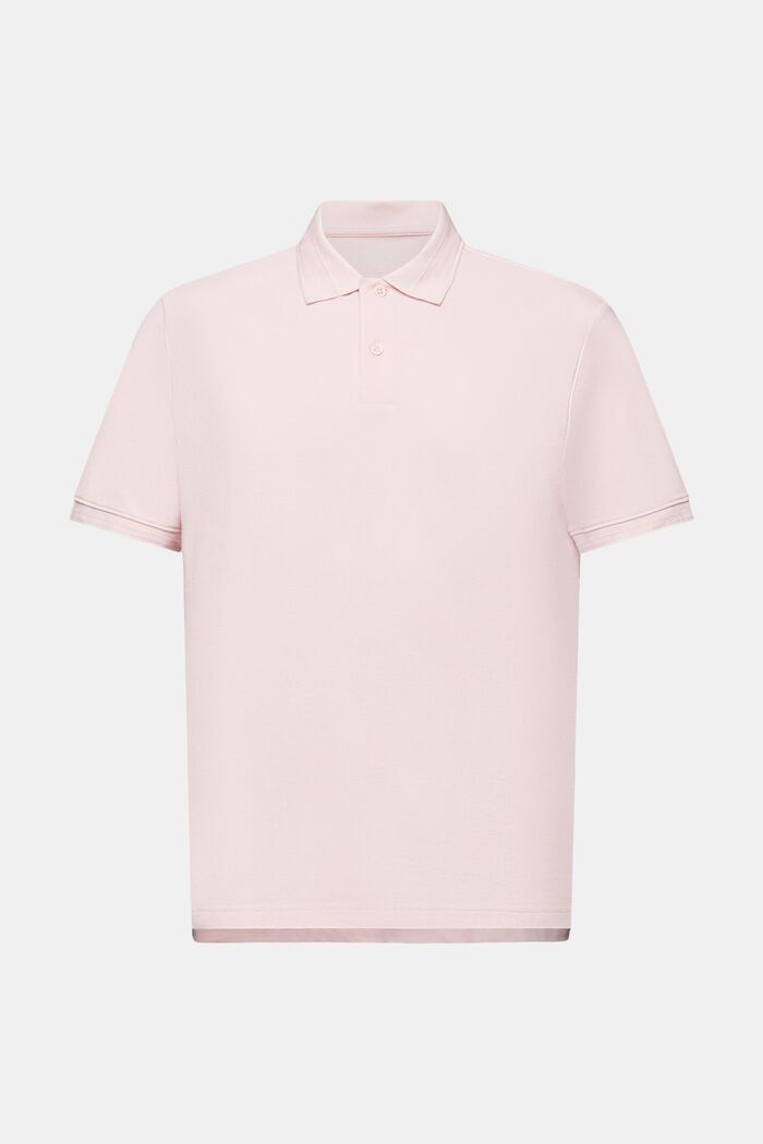 Cotton Pique Polo Shirt, PASTEL PINK, detail image number 5