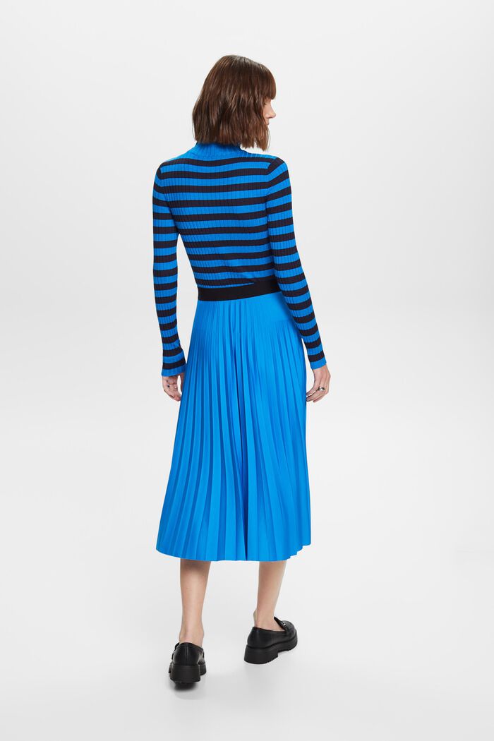 Pleated midi skirt, BLUE, detail image number 3