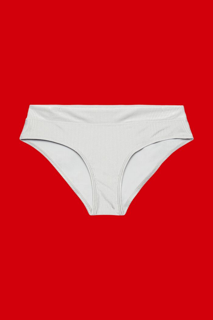Silver beach mid-waist bikini bottoms, SILVER, detail image number 3