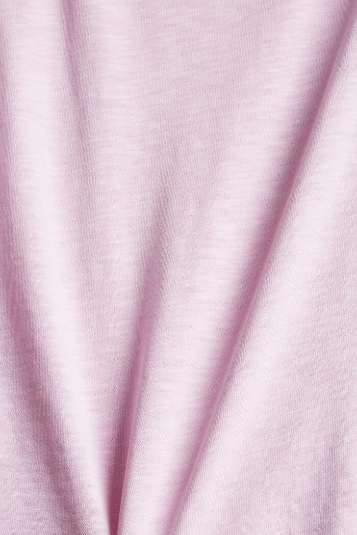 T-shirt with buttons, 100% cotton, PINK, detail image number 4