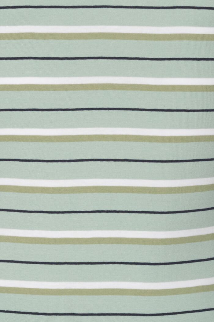 Striped T-shirt in 100% organic cotton, FROSTY GREEN, detail image number 4