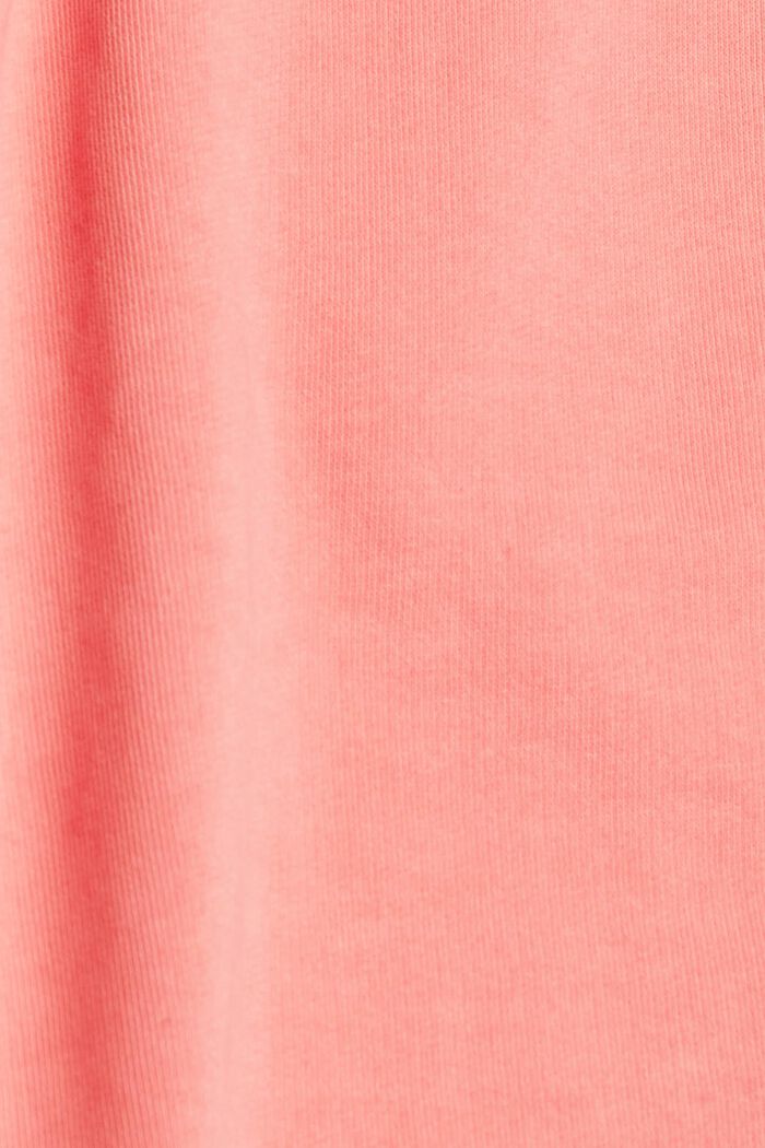 Tracksuit bottoms made of 100% cotton, CORAL, detail image number 4