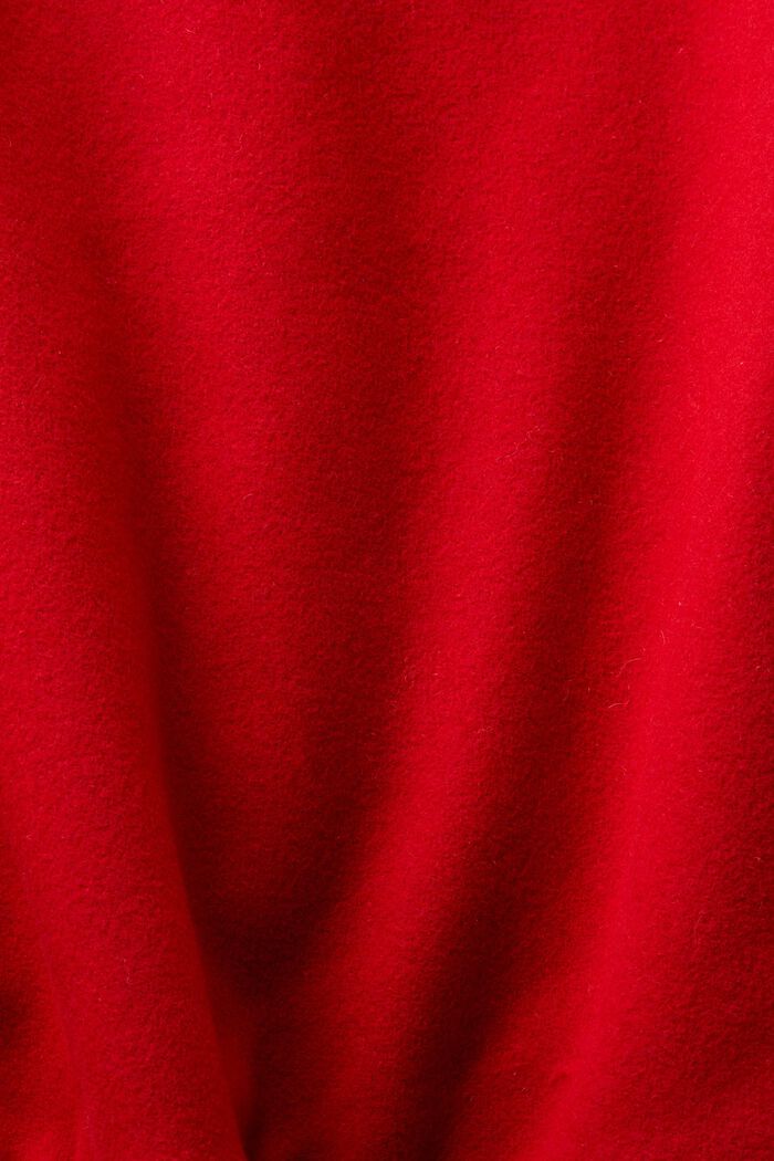 Logo Appliqué Wool-Blend Varsity Jacket, DARK RED, detail image number 5