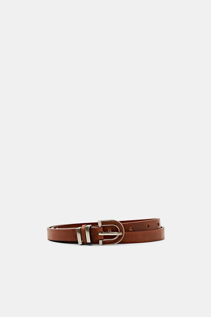 Slim Leather Belt, CARAMEL, detail image number 0