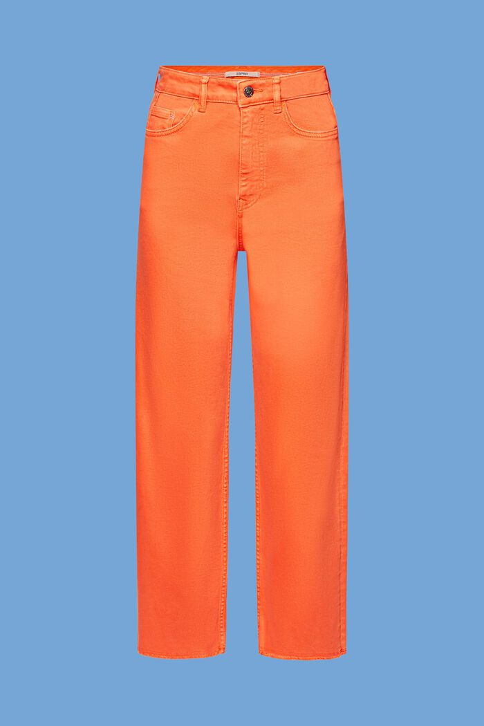 High-rise straight leg trousers, ORANGE RED, detail image number 8
