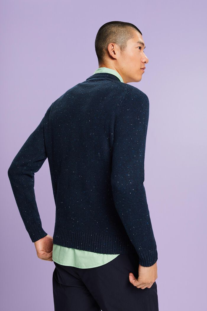 Neppy Crew Neck Sweater, PETROL BLUE, detail image number 3