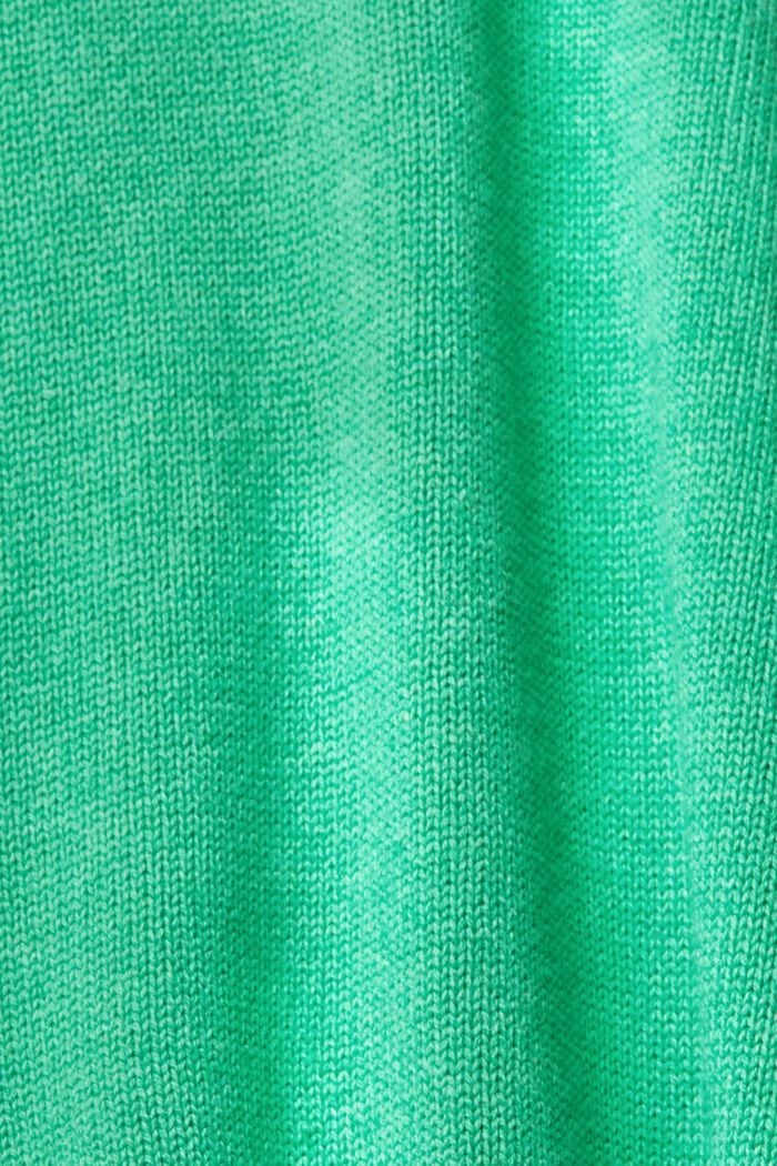 Sustainable cotton knit jumper, GREEN, detail image number 1
