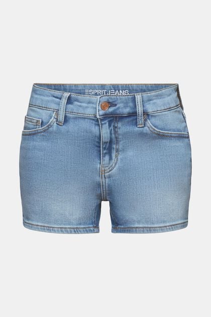 Mid-Rise Denim Shorts