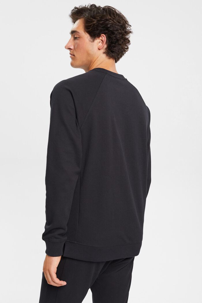 Textured sweatshirt, BLACK, detail image number 3