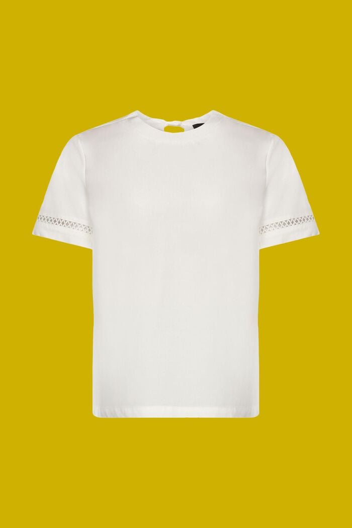 Open-back blouse, TENCEL™, WHITE, detail image number 5