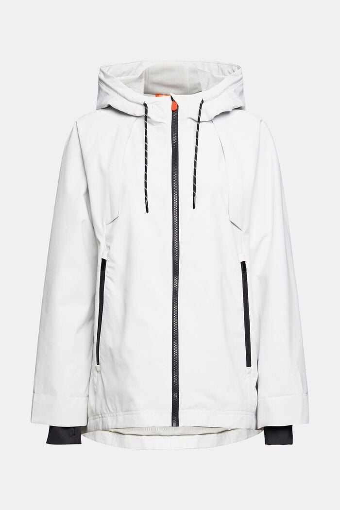 Made of recycled material: hooded rain jacket, WHITE, detail image number 6