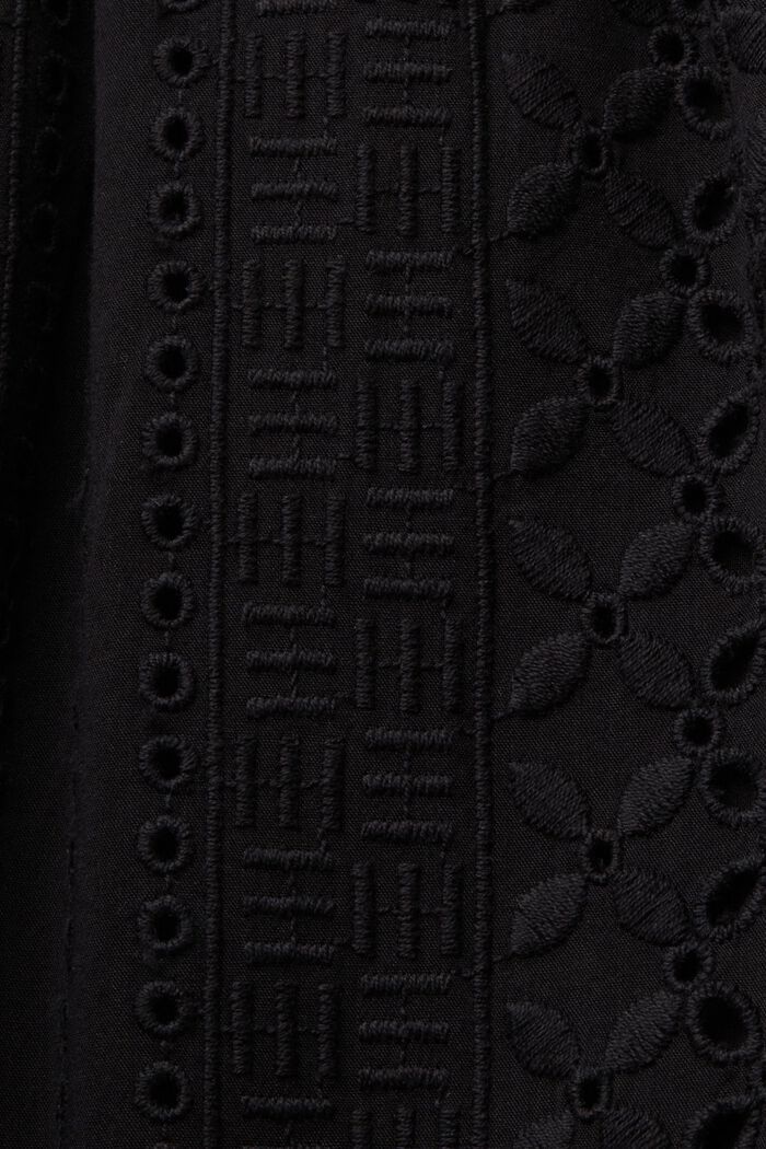 Embroidered skirt, LENZING™ ECOVERO™, BLACK, detail image number 5