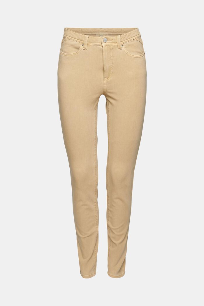 Stretch trousers in organic blended cotton, SAND, detail image number 6