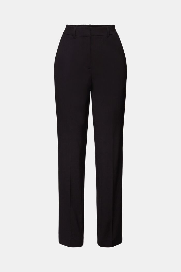Crepe Straight Leg Pants, ANTHRACITE, detail image number 6