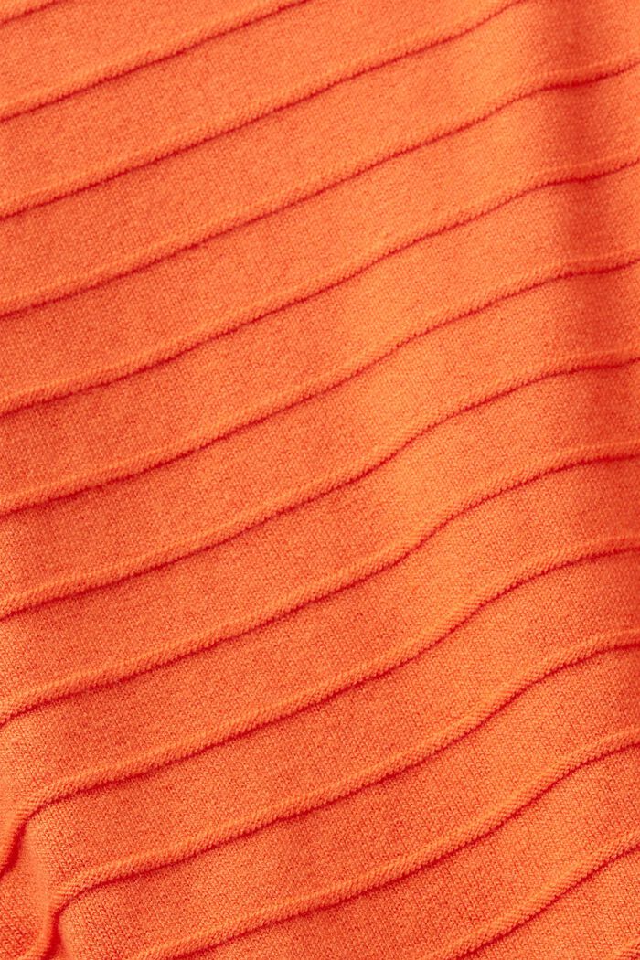 Striped jumper, ORANGE RED, detail image number 5