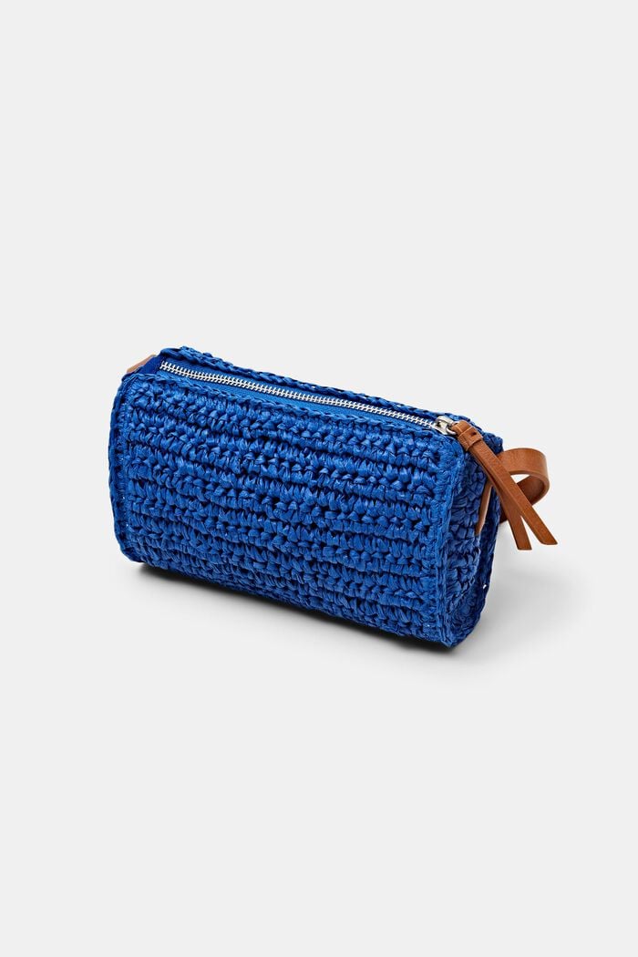 Crochet Shoulder Bag, BRIGHT BLUE, detail image number 2