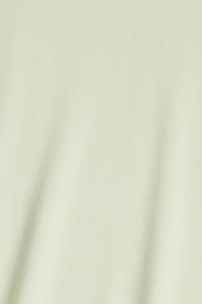 T-shirt with frill details, LENZING™ ECOVERO™, PASTEL GREEN, detail image number 4