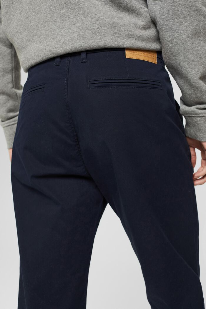 Cropped chinos in organic cotton, NAVY, detail image number 5