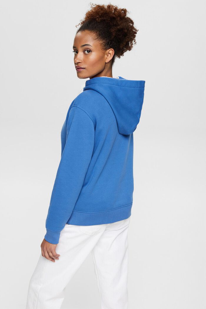 Sweatshirt hoodie, BLUE, detail image number 4
