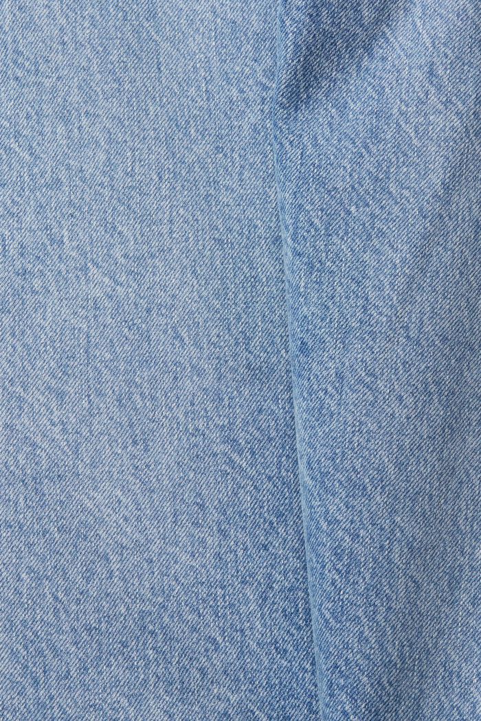 Cotton dad jeans, BLUE LIGHT WASHED, detail image number 7