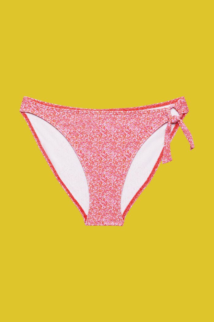 Mini brief bikini bottoms with all-over print, PINK, detail image number 4