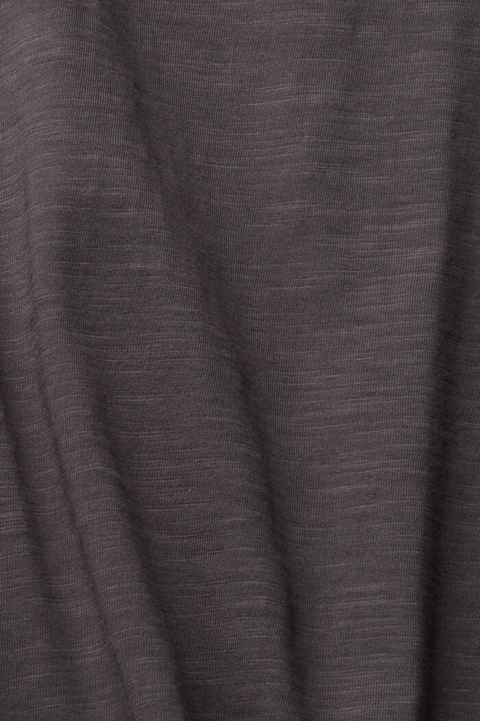 T-shirt with an embroidered motif, ANTHRACITE, detail image number 4