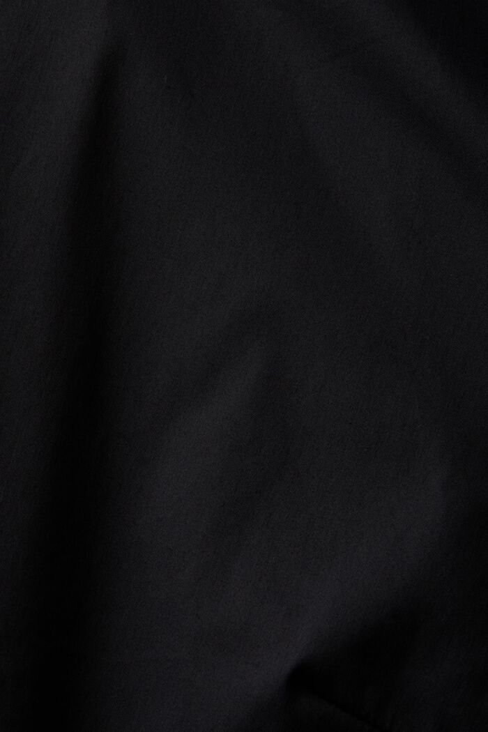 Poplin Shirt Blouse, BLACK, detail image number 4