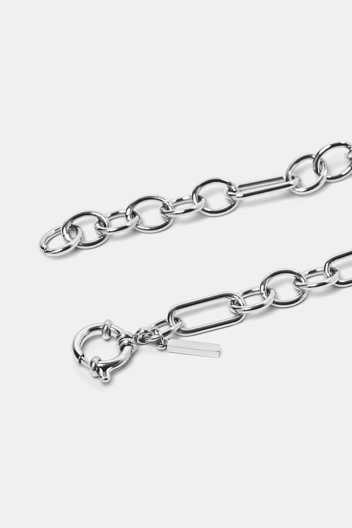 Link bracelet, stainless steel, SILVER, detail image number 1