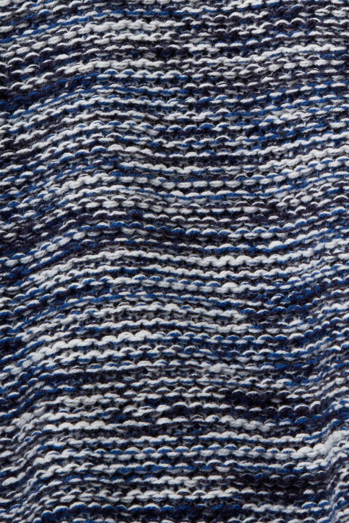 Round neck jumper, cotton blend, NAVY, detail image number 5
