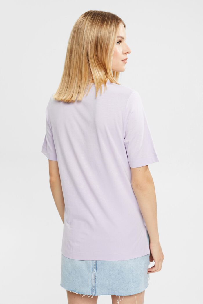 Containing TENCEL™: printed T-shirt, LILAC, detail image number 3