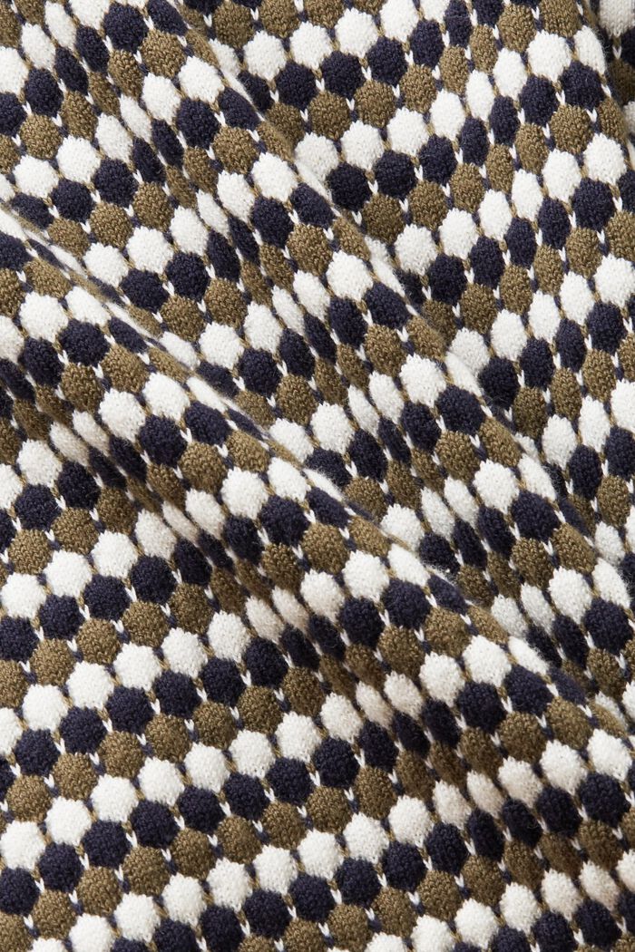 Multi-coloured jumper, cotton blend, NAVY, detail image number 5