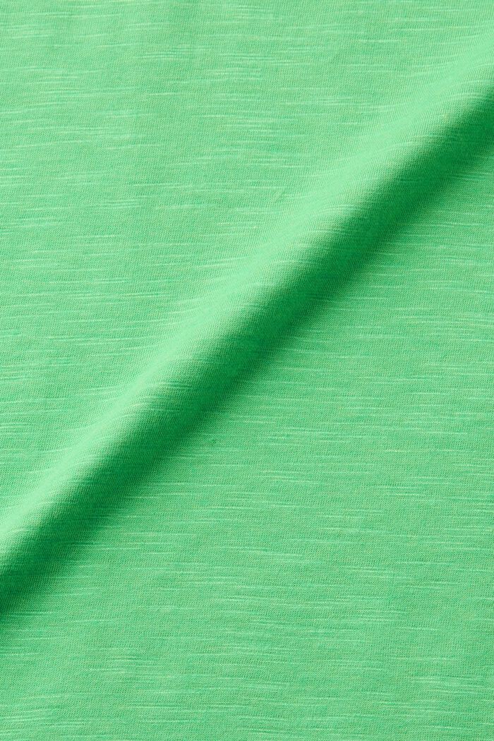 Roll edge t-shirt, GREEN, detail image number 5