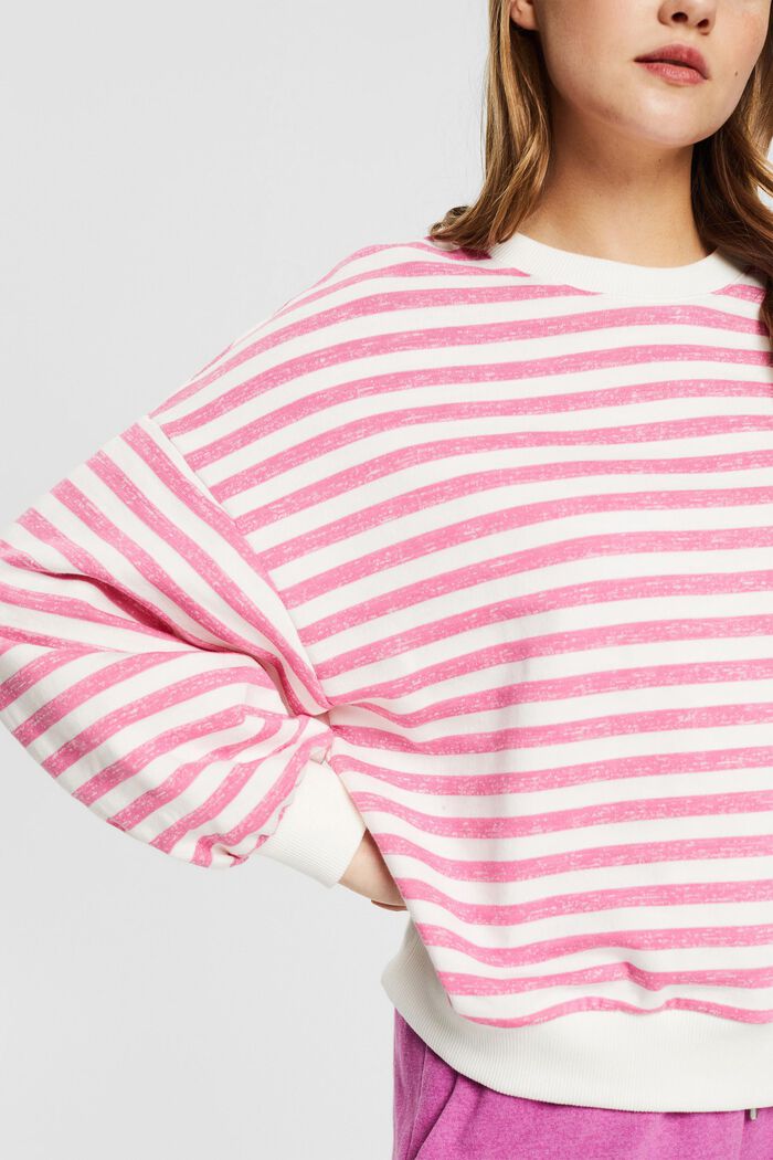 Striped sweatshirt, PINK, detail image number 2