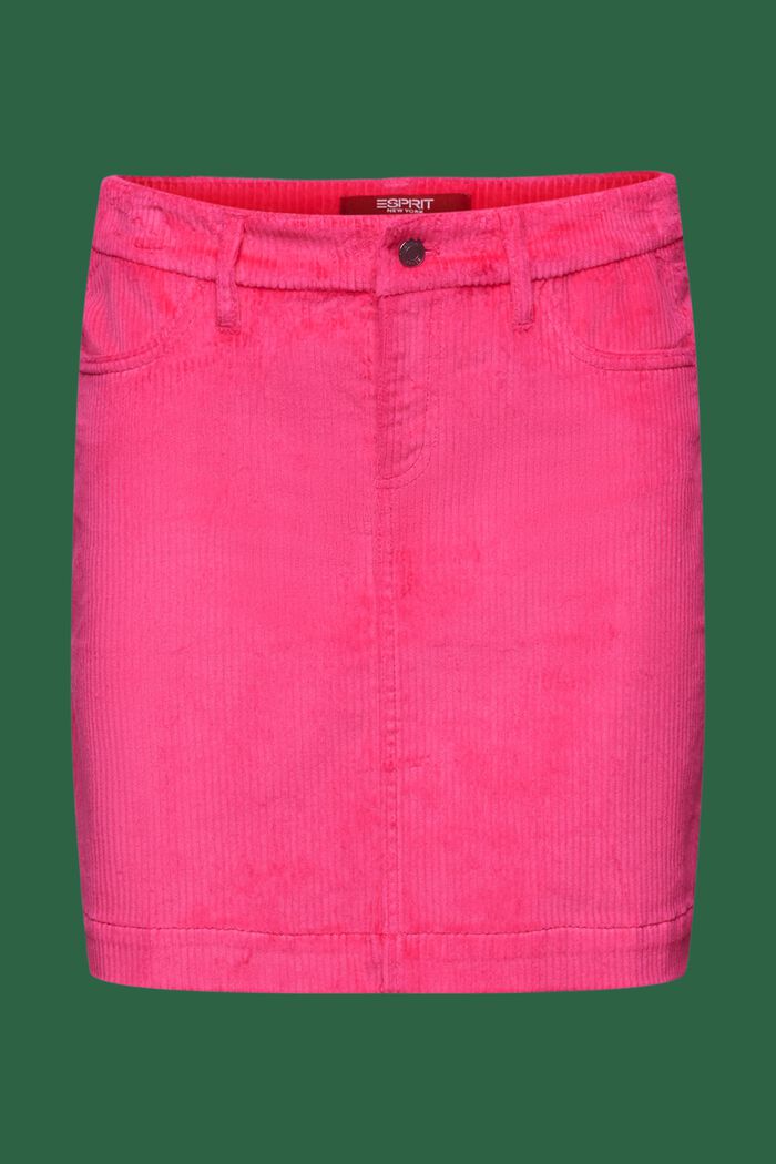 Corduroy Mini Skirt, PINK FUCHSIA, detail image number 7