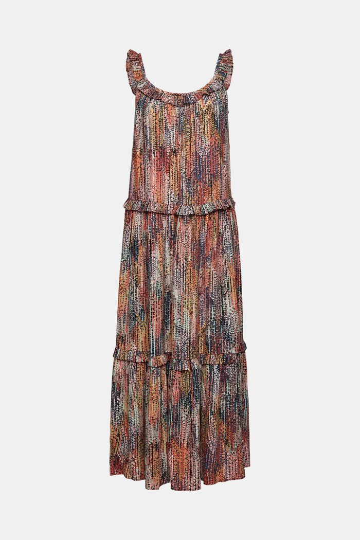 Maxi dress with a colourful pattern, MAUVE, detail image number 7