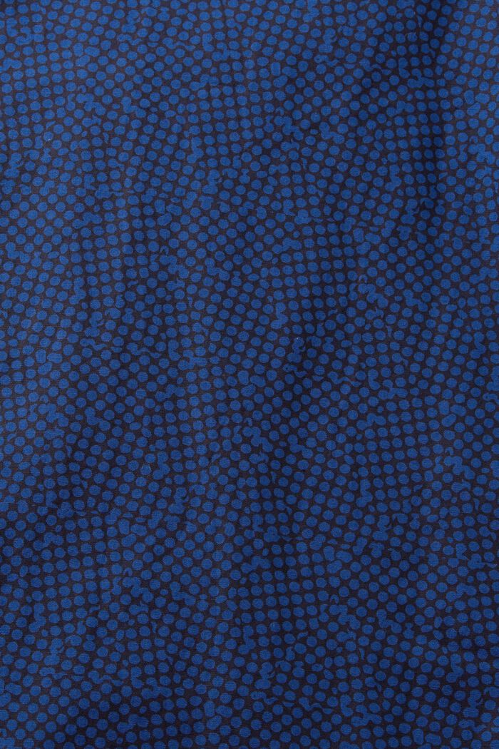 Patterned shirt, 100% cotton, NAVY, detail image number 4
