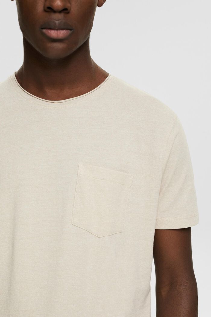 Recycled: melange jersey T-shirt, LIGHT TAUPE, detail image number 2