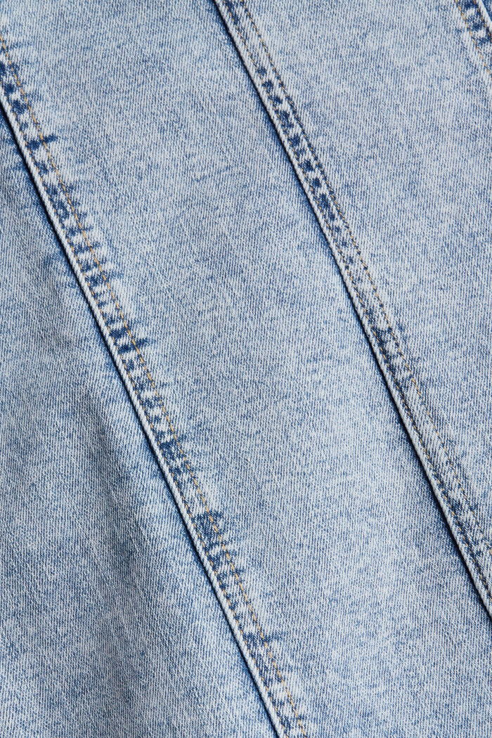 Organic cotton denim skirt, BLUE MEDIUM WASHED, detail image number 4