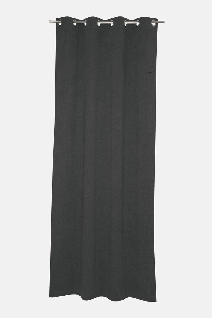 Curtains with rings, DARK GREY, detail image number 0