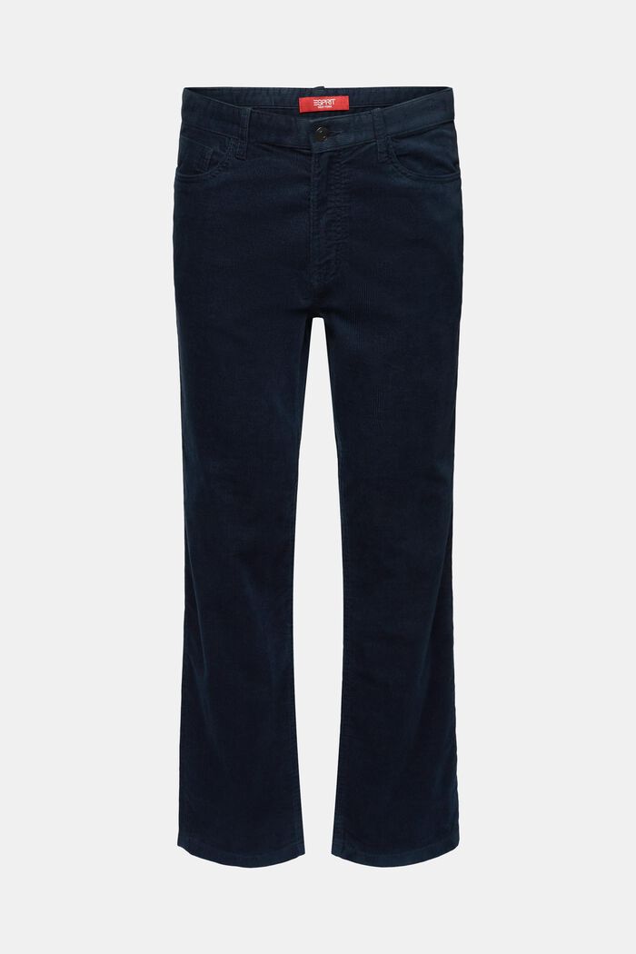 Straight Fit Corduroy Trousers, PETROL BLUE, detail image number 7