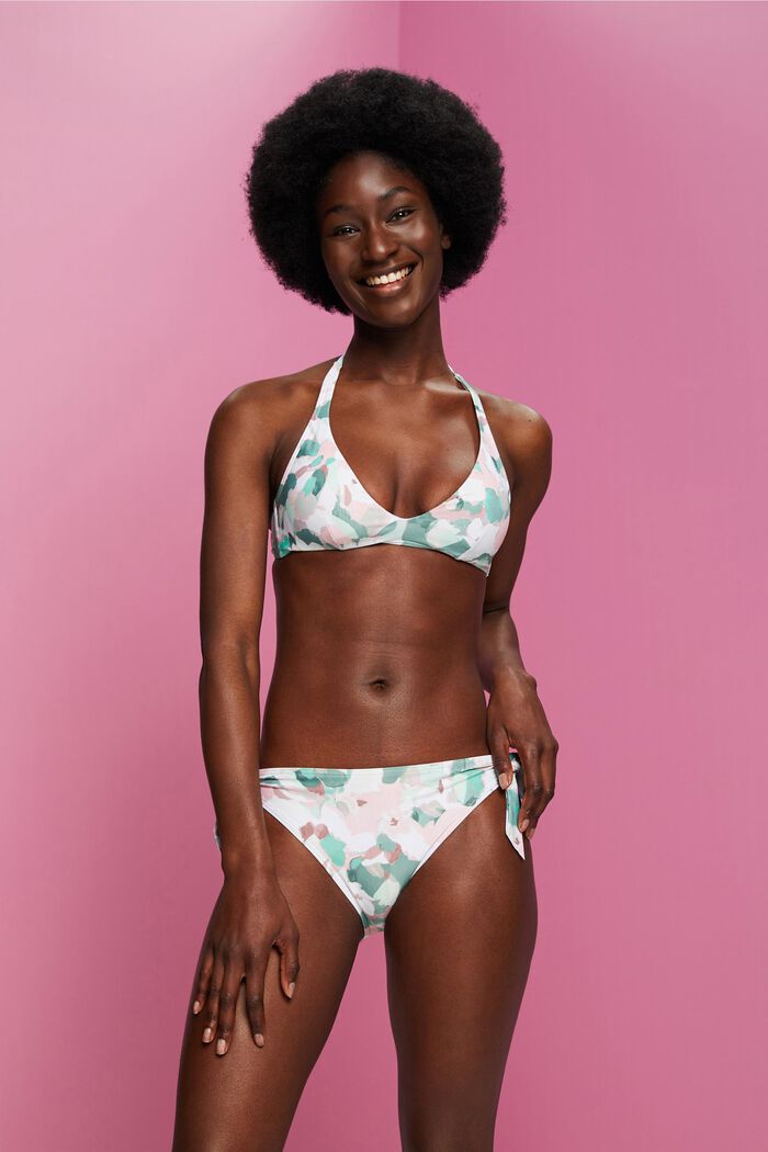 Bikini bottoms with tie-up bows, KHAKI GREEN, detail image number 0