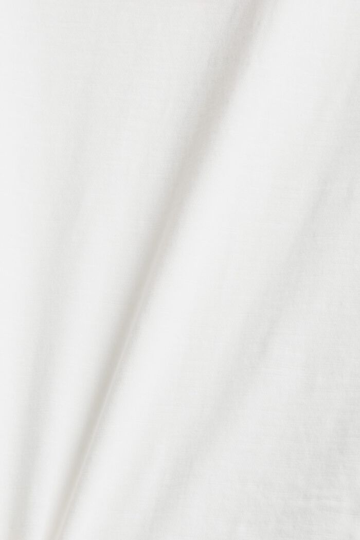 Cotton statement T-shirt, OFF WHITE, detail image number 4