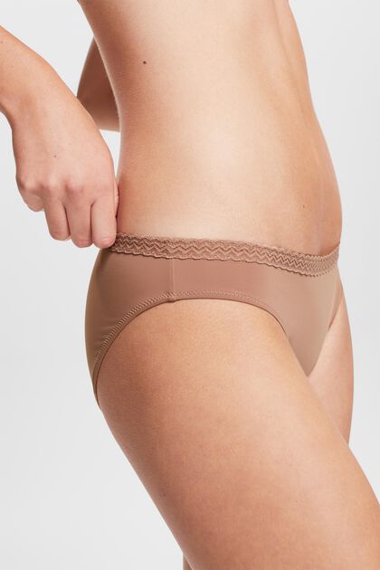Hipster Lace Band Microfiber Briefs