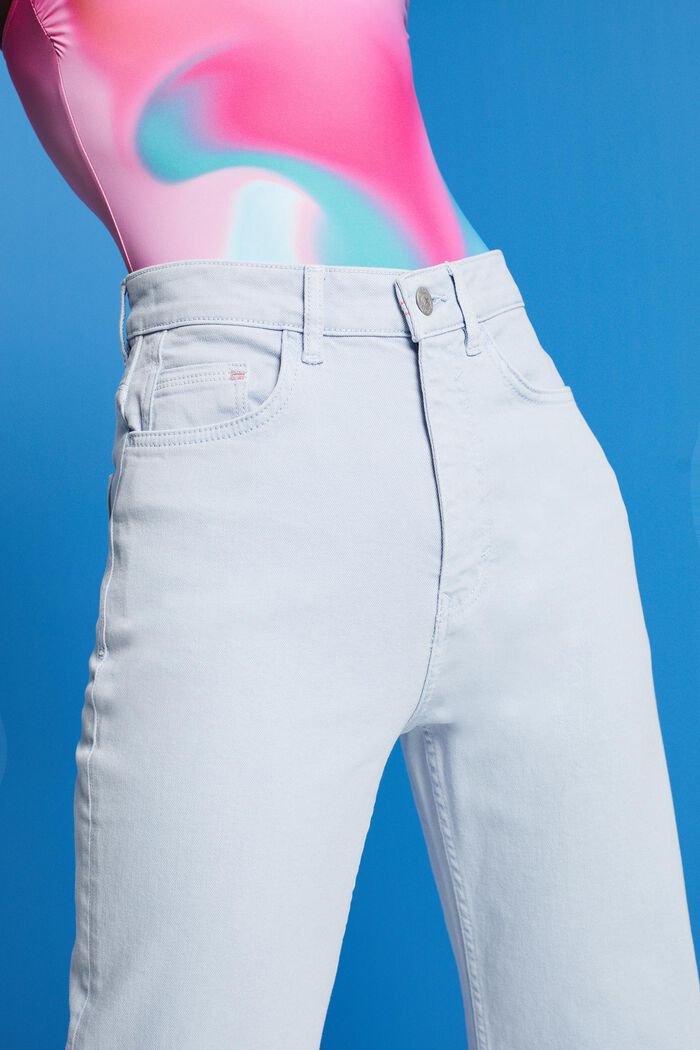High-rise straight leg trousers, LIGHT BLUE, detail image number 2