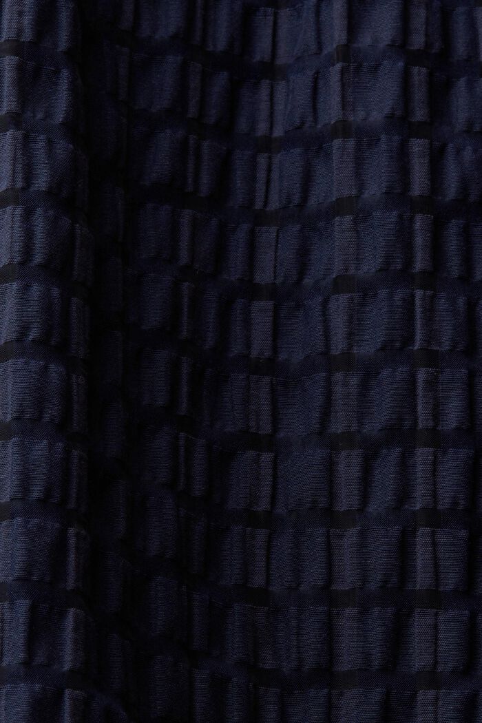 Textured mini dress with a flounced hem, NAVY, detail image number 5